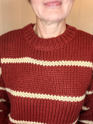 Chrissie Striped Relaxed Sweater - 2 colors
