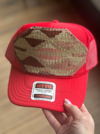 Orijinal Designs Trucker Cap-Red with Light Green
