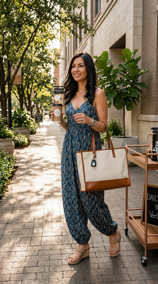Taliah Boho Sleeveless Jumpsuit - Indigo-Dresses & RompersTaliah Boho Sleeveless Jumpsuit - Indigo | VerClare Boutique | Jenison MI -This Boho Sleeveless Jumpsuit is a beautiful lightweight woven rayon sleeveless jumpsuit featuring a relaxed boho-inspired silhouette, an easy pull-on design, and flowy wide-leg styling. Free US shipping from VerClare Boutique.-VerClare Boutique