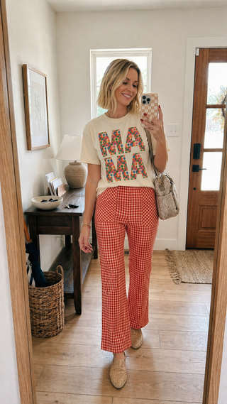 Valentine Check Boot-Cut Pants - 2 Colors-ALL SALES FINAL-BottomsValentine Check Boot-Cut Pants - 2 Colors | VerClare Boutique | Chenoa, IL-Women's Valentine Check Boot-Cut Pants - 2 Colors. Available in sizes: S, M, L. Free US shipping on all eligible orders. Located in Chenoa, Illinois.-VerClare Boutique