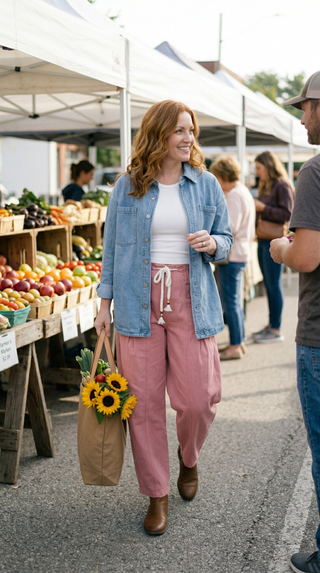 Valoria Barrell Pull-On Twill Jeans - Tea Rose-BottomsValoria Barrell Pull-On Twill Jeans - Tea Rose | VerClare Boutique | Jenison MI -Barrel Pull-On Twill Jeans are a beautiful soft stretch twill barrel-leg pant featuring a contemporary wide barrel silhouette, a corded drawstring waistband, and seamed panel detailing throughout. Free US shipping from VerClare Boutique.-VerClare Boutique