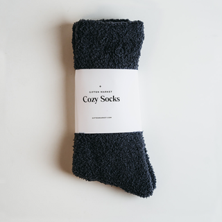 Cozy Cloud Socks - Charcoal - Warm & Soft - Women’s Gift-Accessories-VerClare Boutique