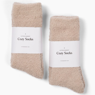 Cozy Cloud Socks - Ivory-Stocking Stuffers-VerClare Boutique