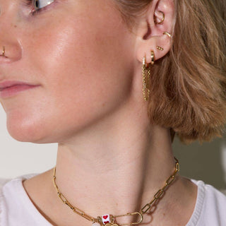 Gold Chloe Bar Studs-Accessories-VerClare Boutique