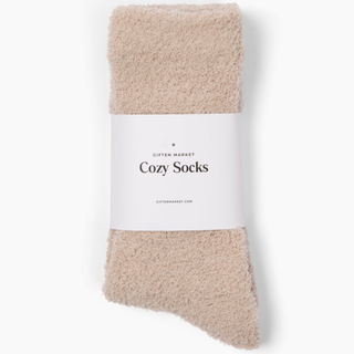 Cozy Cloud Socks - Ivory-Stocking Stuffers-VerClare Boutique