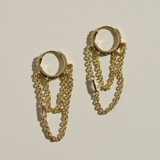 Gold Thea Chain Huggies-Accessories-VerClare Boutique