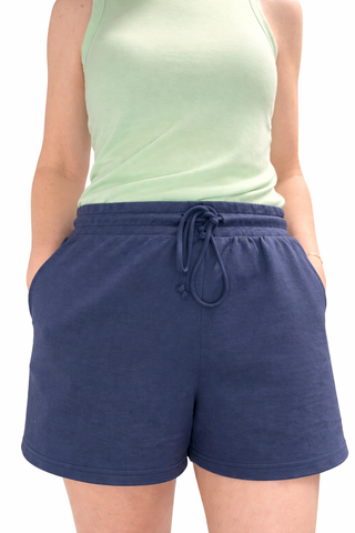 Birdie Short - Eclipse-BottomsBirdie Short - Eclipse | VerClare Boutique | Jenison MI -The Z Supply Birdie Short is a beautiful soft baby French terry knit high-rise short featuring a comfortable drawcord waistband, functional side seam pockets, and an easy, everyday silhouette. Free US shipping on all eligible orders.-VerClare Boutique