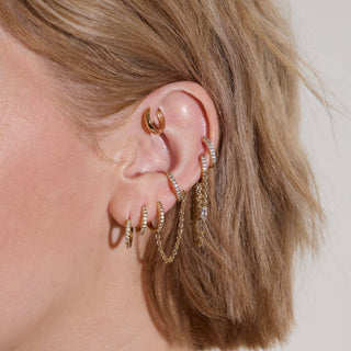 Gold Thea Chain Huggies-Accessories-VerClare Boutique